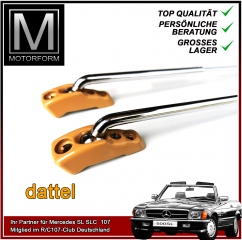 Paar Sonnenblenden Halter Chrom DATTEL Mercedes SL R107