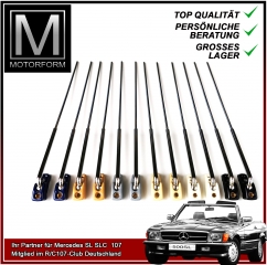 Paar Sonnenblenden Halter Chrom DATTEL Mercedes SL R107