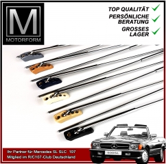 Paar Sonnenblenden Halter Chrom DATTEL Mercedes SL R107