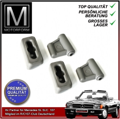 4 pieces sunvisor clip set grey for Mercedes SL 107