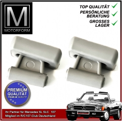 4 pieces sunvisor clip set grey for Mercedes SL 107