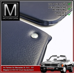 2 pieces sunvisor set blue for Mercedes SL 107