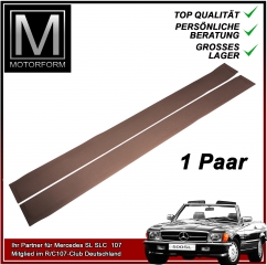 1 Paar Einstiegsleisten Mercedes SL SLC brasil braun