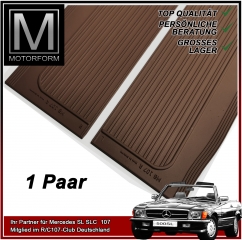 1 Paar Einstiegsleisten Mercedes SL SLC brasil braun