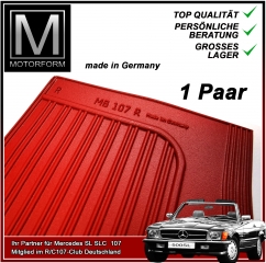 1 Paar Einstiegsleisten Mercedes SL SLC rot made in Germany