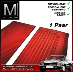 1 Paar Einstiegsleisten Mercedes SL SLC rot made in Germany