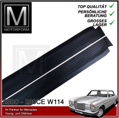 2 pieces sill cover set black for Mercedes 114 Coupe