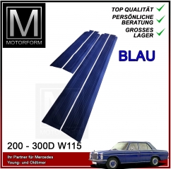 1 Satz Einstiegsleisten 4-teilig Mercedes W115 W114 blau