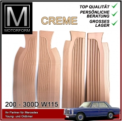 1 Satz Einstiegsleisten 4-teilig Mercedes W115 W114 creme