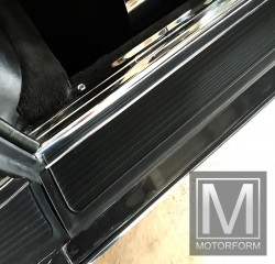 2 pieces sill cover set grey for Mercedes 114 Coupe