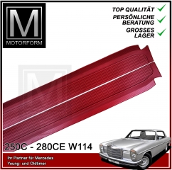 1 Paar Einstiegsleisten Mercedes W114 Coupé rot