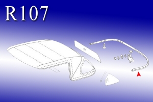 Verdeckdichtung hinten für Mercedes SL R107