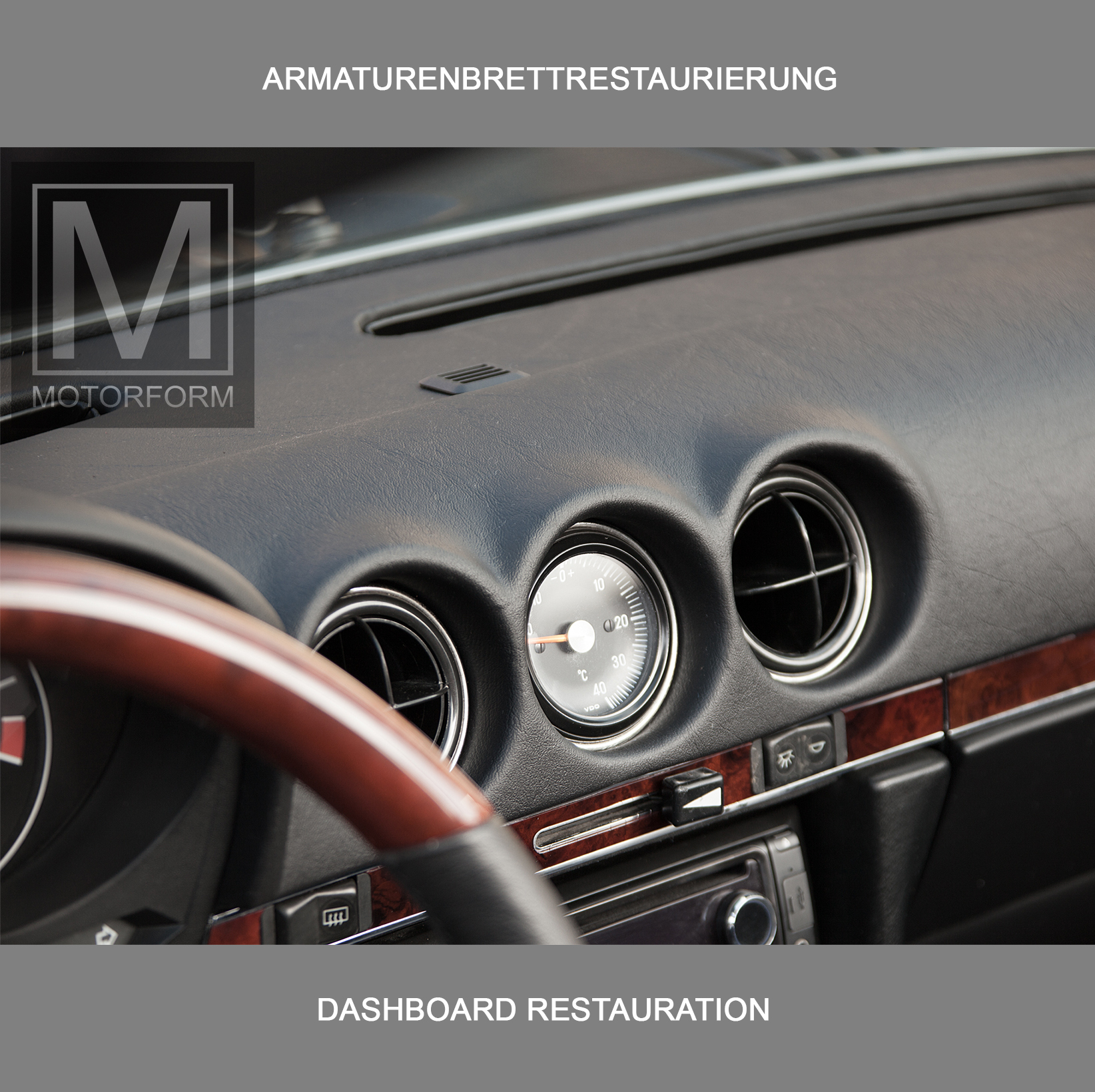 Mercedes W107 SL SLC Armaturenbrett Restaurierung - Motorform-Shop
