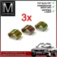 Set of 3 clamps for Mercedes 107 SL SLC headlamp glass