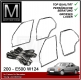 4 pcs door rubber seal kit for Mercedes 124 sedan