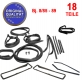 OE-Quality - Set of 107-body seals + softtop 560SL