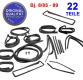OE-Quality - Set of 107-body seals - 22 pieces