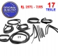 OE-Quality - Set of 107-body seals - 17 pieces 380SL