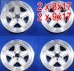 4 Aftermarket Penta wheels rims size 8x17 + 9x17 H2 NEW