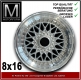 8x16 BBS Style wheel for Mercedes 107 108 116 123 111