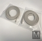 1 pair of seals for headlamp glasses Mercedes SL SLC 107