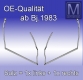 1 Paar Türdichtungen ab 1983 für SL R107 in OE-Qualitaet