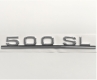 chrome badge for Mercedes 500SL trunk boot