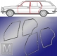 OE-Qualitaet - Mercedes W123 T-Modell 4 Tuerdichtungen