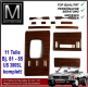 Zebrano Holz Satz komplett Mercedes 380SL 107 US Version