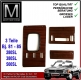 Zebrano Holz Satz 3-teilig Mercedes 280SL 380SL 500SL R107