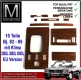 Zebrano Holz Satz komplett Mercedes 500SL 107 EU Version