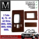 Zebrano Holz Satz 3-teilig Mercedes 107 Klima bis 1981