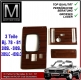 Zebrano Holz Satz 3-teilig Mercedes 107 bis 1981