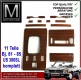 Zebrano Holz Satz komplett Mercedes 380SL 107 US Version