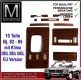 Zebrano Holz Satz komplett Mercedes 500SL 107 EU Version