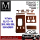 Zebrano Holz Satz komplett Mercedes 500SL 107 EU Version