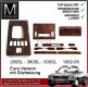 Wurzelholz Set Holz Mercedes 500SL R107 EU mit Sitzheizung
