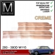 1 Satz Einstiegsleisten 4-teilig Mercedes W115 W114 creme