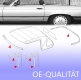 OE-Qualitaet: Dichtsatz Verdeck 6 Stueck Mercedes SL R107